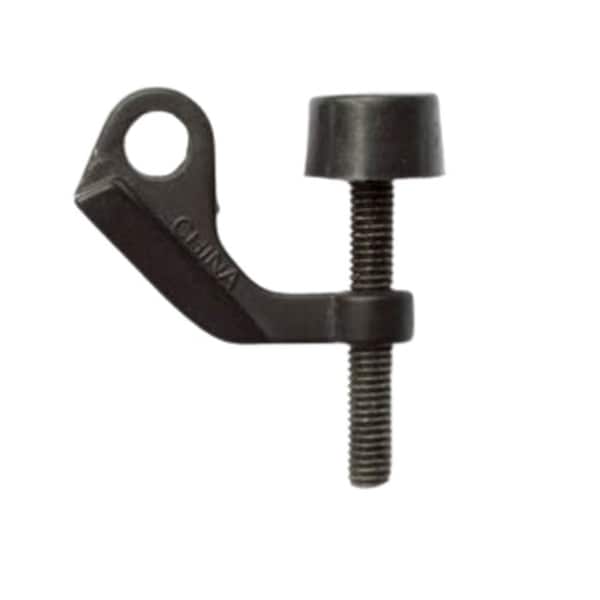 Orca Hardware Hinge Pin Door Stop, With Black Tip, Zinc Alloy, BL Black Finish TH-HPDS-BL - main